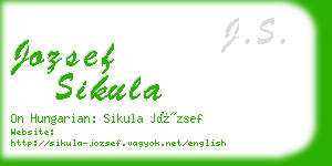 jozsef sikula business card